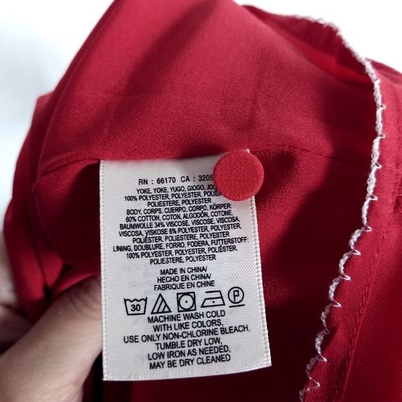 Anthropologie Maeve Red Lattice Dress - Picture 8 of 8